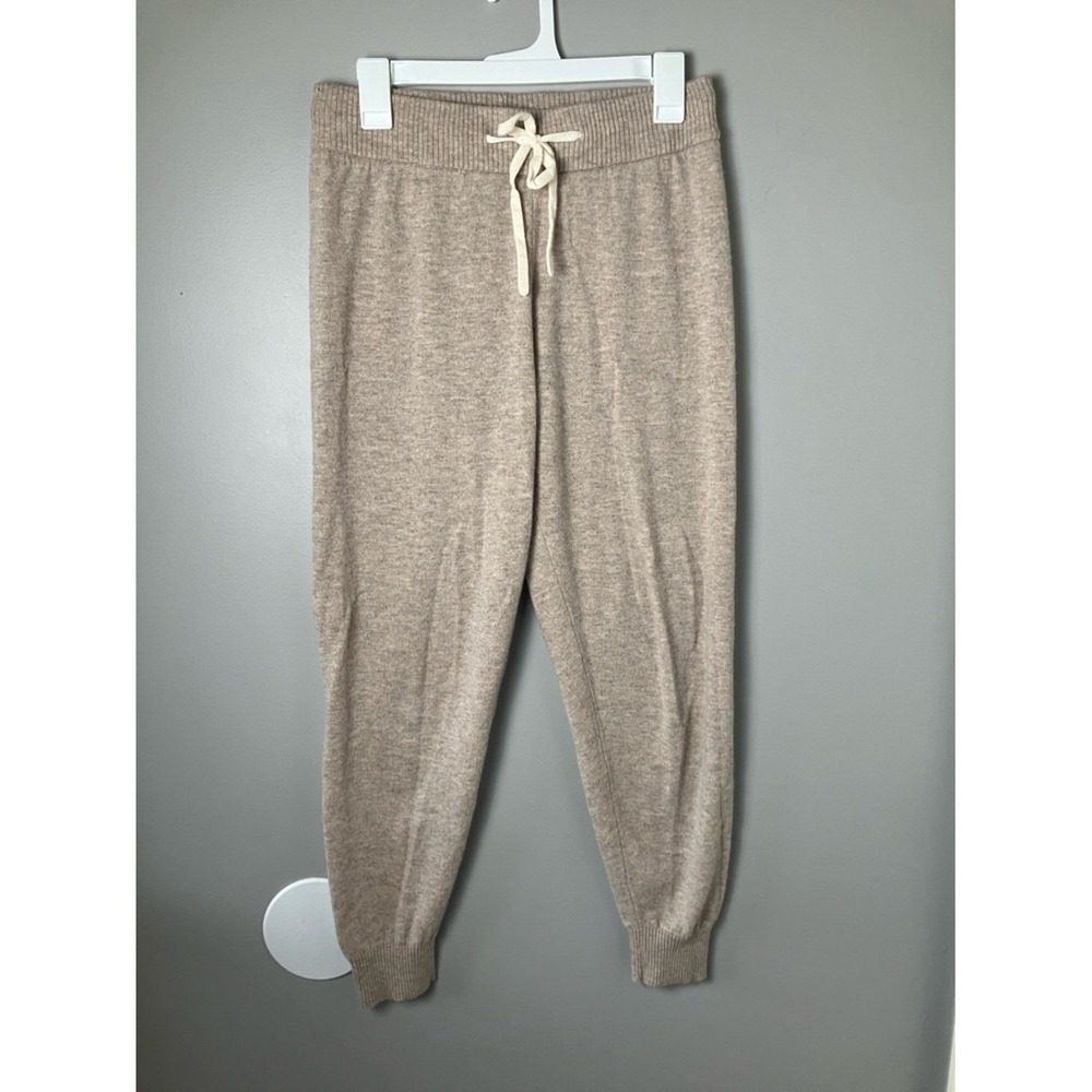 Summersalt Cashmere Blend Taupe Jogger Pants Women's Size Small Luxe Lounge - Picture 2 of 5